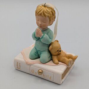 Hallmark Keepsake Godchild 2002 Porcelain Vintage Christmas Ornament